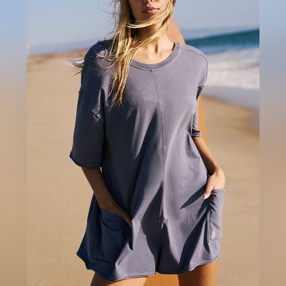 Free People Movement Hot Shot Tee Romper - Picture 3 of 3